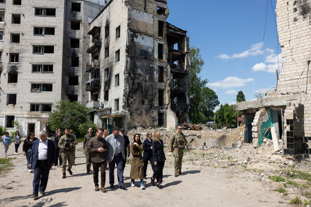 Олена Зеленська й правозахисниця Надія Мурад відвідали Бородянку
