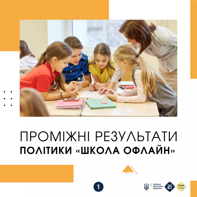 Проміжні результати політики «Школа офлайн»