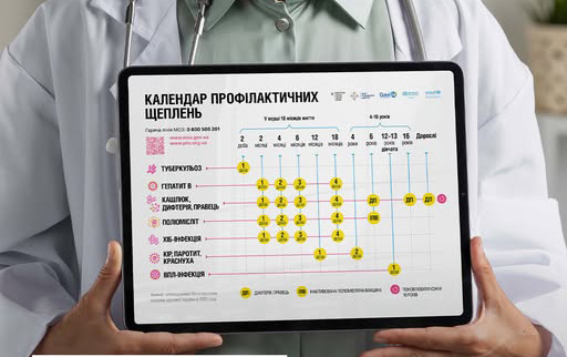 В Україні починає діяти оновлений Національний календар профілактичних щеплень