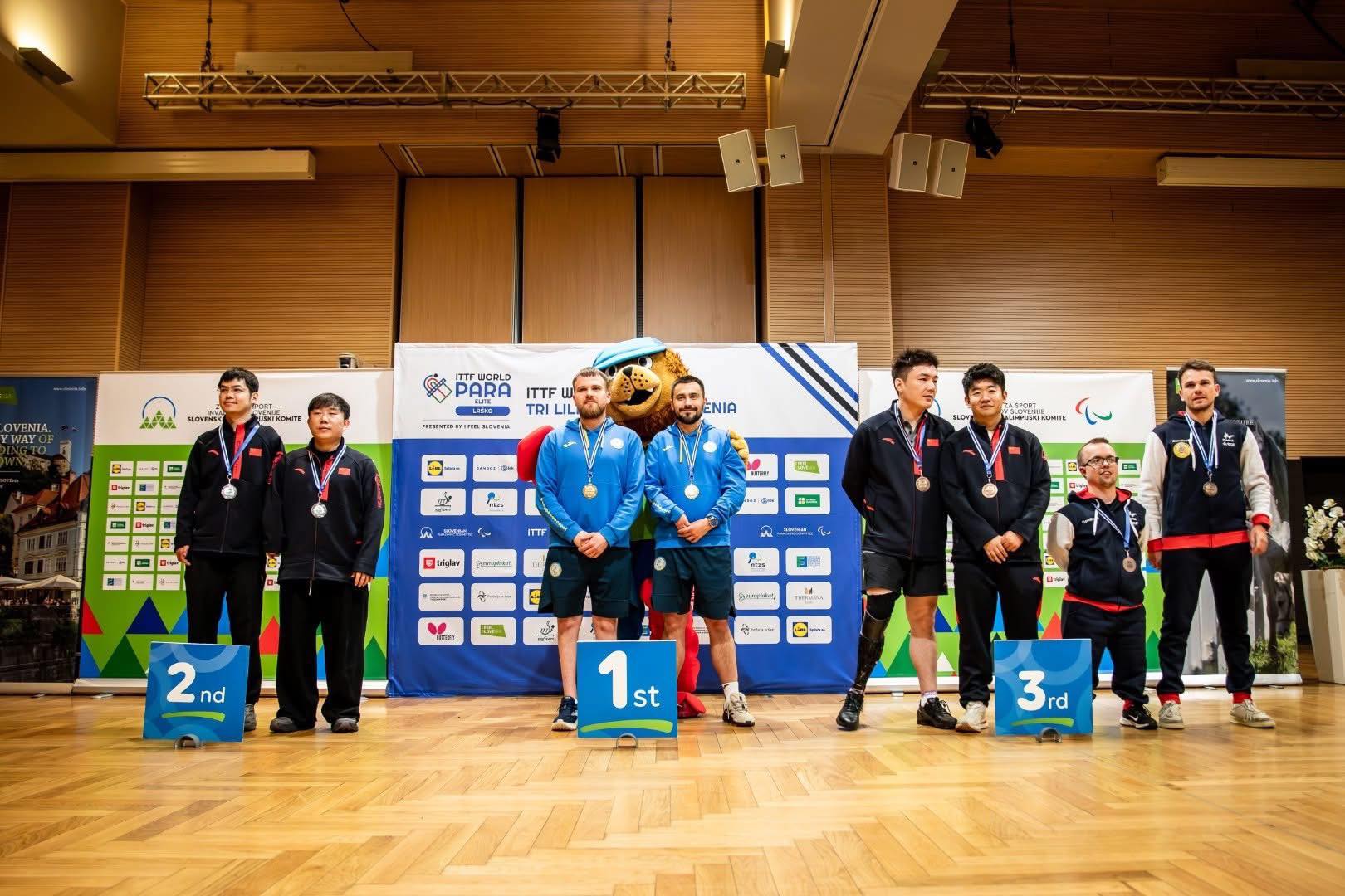 ТЕНІСИСТ КИЇВЩИНИ ІВАН МАЙ ВИГРАВ ЗОЛОТО У КОМАНДІ ITTF WORLD PARA ELITE