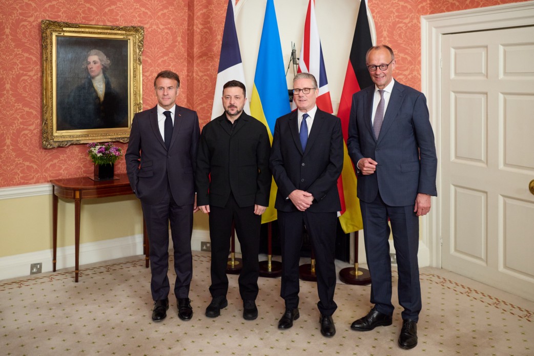 Президент України обговорив із лідерами Великої Британії, Німеччини та Франції дипломатичну роботу для досягнення достойного миру й посилення захисту України, насамперед ППО